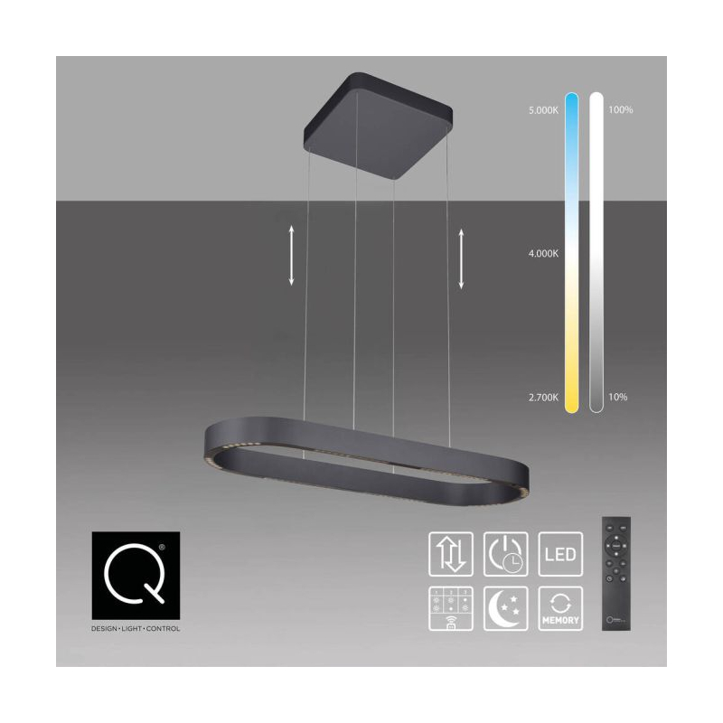 Lampa wisząca Q-STRETTO LED CCT PILOT 2688-18