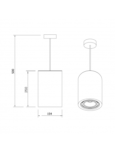 Lampa wisząca MONAX 1213Z2440