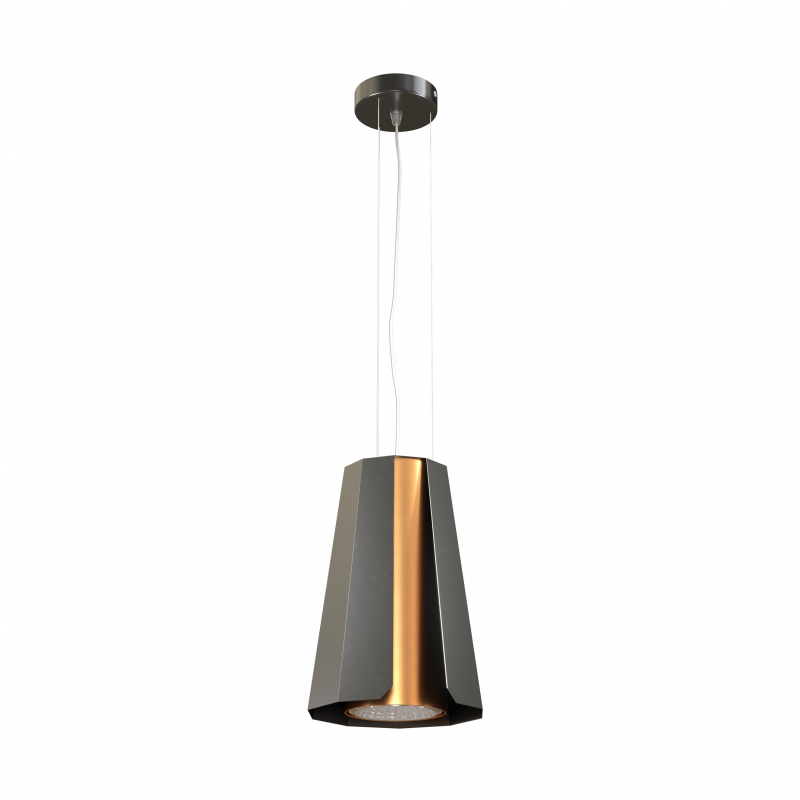 Lampa wisząca ALAMAK 1389AW1/962/116 czarny