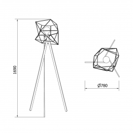 Lampa podłogowa MAKALU