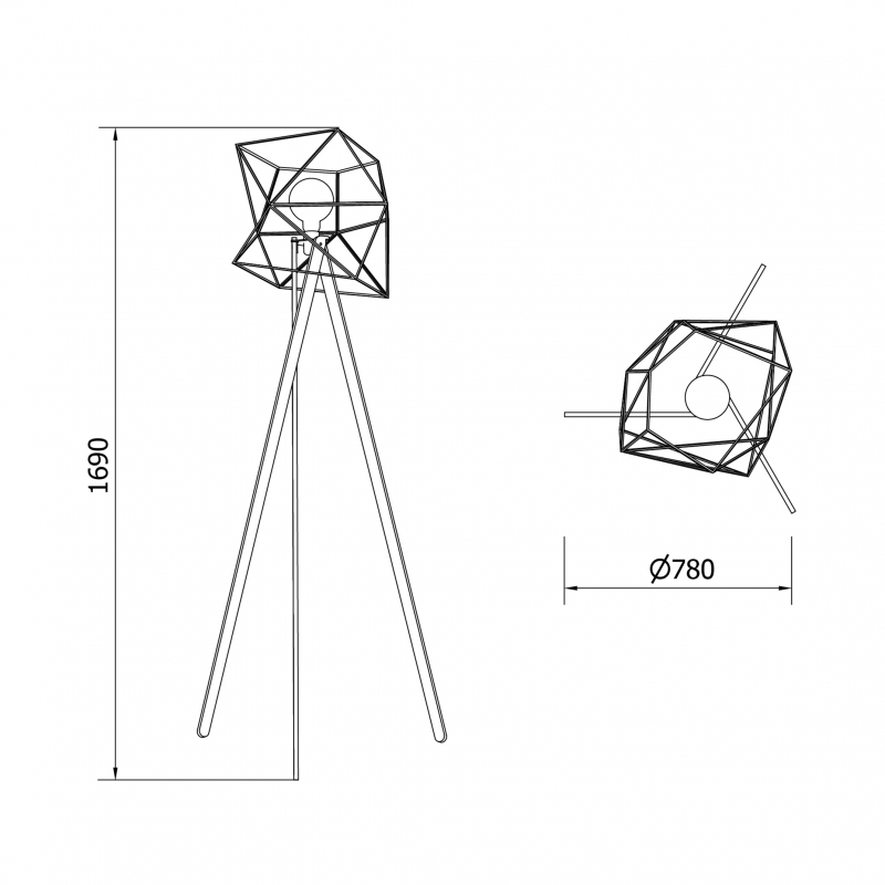 Lampa podłogowa MAKALU