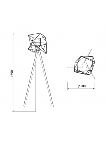Lampa podłogowa MAKALU