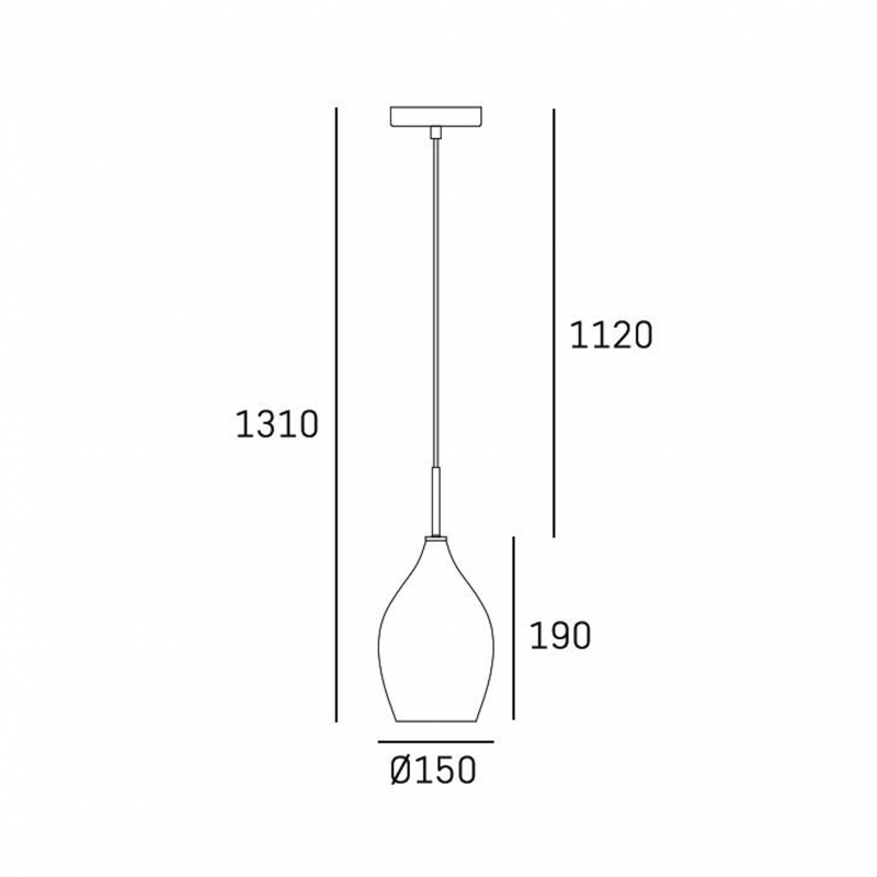Lampa wisząca KUALA LUMPUR P01557BK