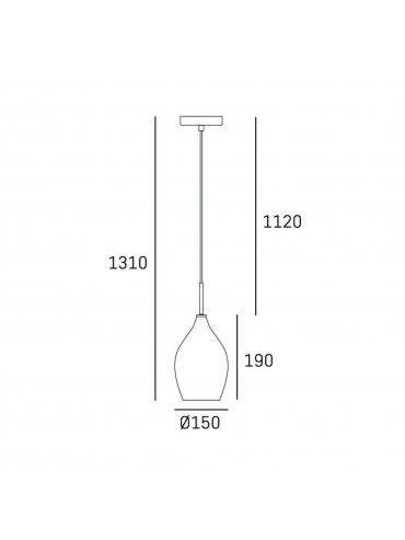 Lampa wisząca KUALA LUMPUR P01557BK
