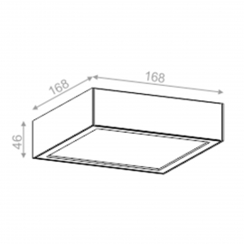 Lampa sufitowa SLIMMER 17 LED L830 natynkowy biały mat 40170-L830-D9-00-03
