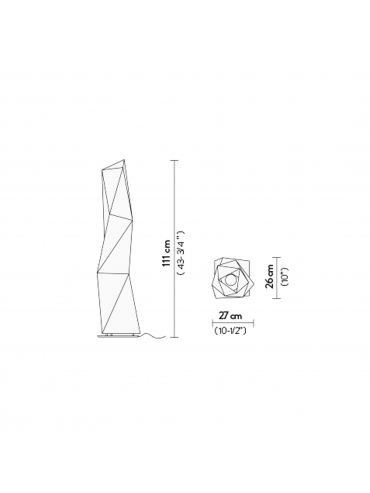 Lampa podłogowa DIAMOND LARGE WHITE DIAFL00WHT00000000EU