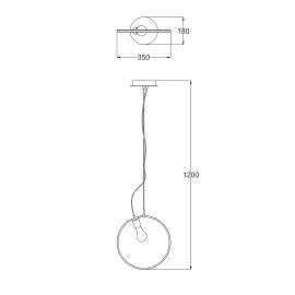 Lampa wisząca LINA L180315C