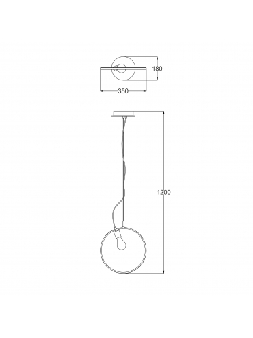 Lampa wisząca LINA L180315C
