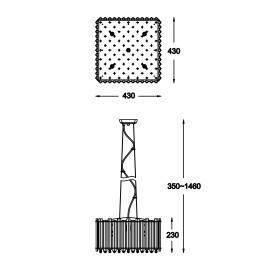 Lampa wisząca VENTUS P0465-05D-F4AC
