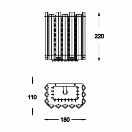 Kinkiet VENTUS W0465-01B-B5AC