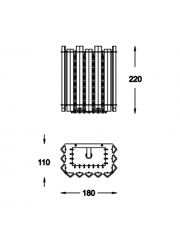 Kinkiet VENTUS W0465-01B-B5AC