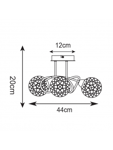 Lampa sufitowa BRAVA CL16022-3