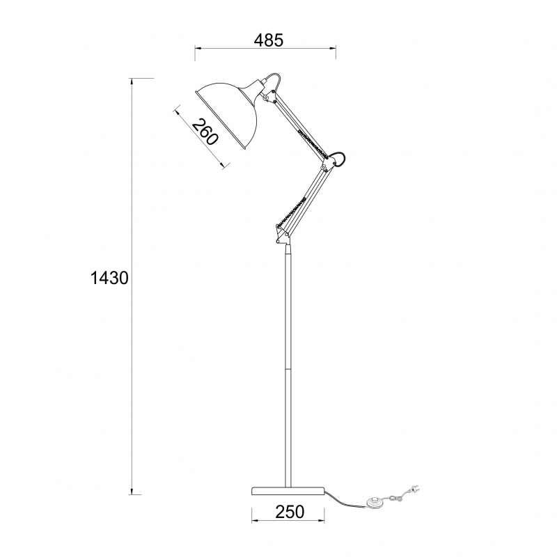 Lampa podłogowa MILO SL598-CH