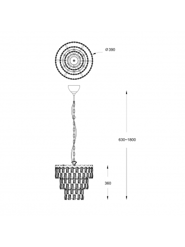 Lampa wisząca ANZIO P0480-07A-F4AC