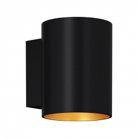 Kinkiet SOLA WL ROUND BLACK-GOLD 91061