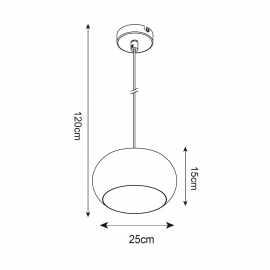 Lampa wisząca SILLO P14120-1