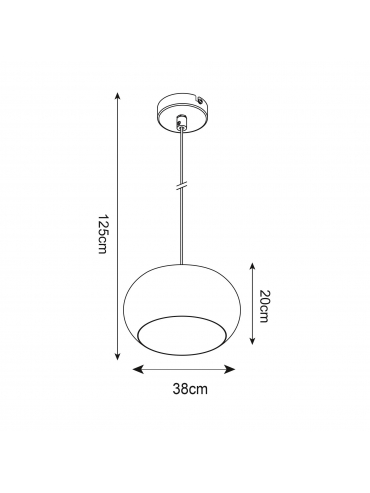 Lampa wisząca SILLO P14120-1-D40