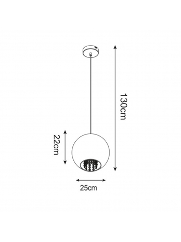 Lampa wisząca IVIA P12082D-D25