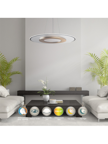 Lampa wisząca DL-2D Plus D (gold)