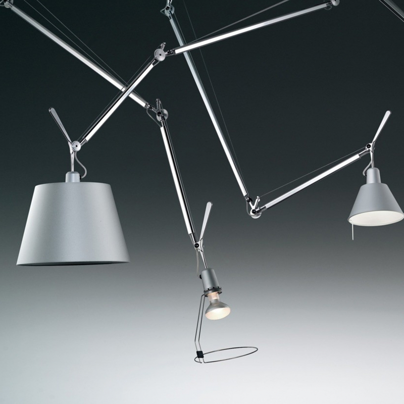 Lampa wisząca TOLOMEO DECENTRATA 36 Szara