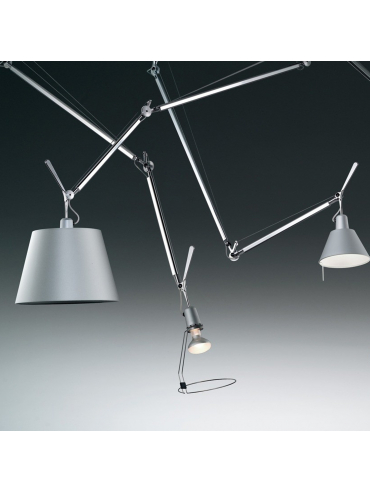Lampa wisząca TOLOMEO DECENTRATA 36 Szara