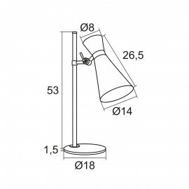 Lampa biurkowa LUKKA 3894