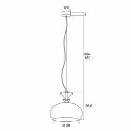 Lampa wisząca GROSETTO 3805