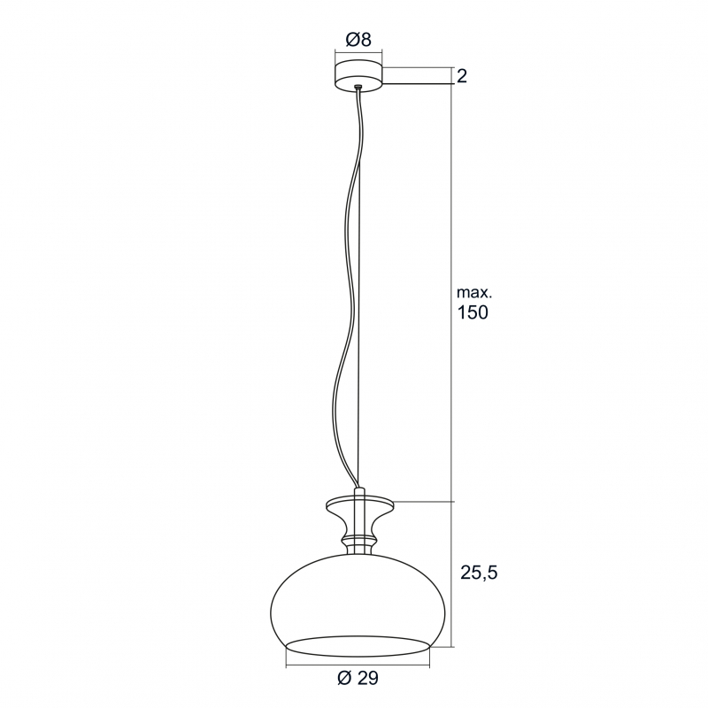 Lampa wisząca GROSETTO 3805