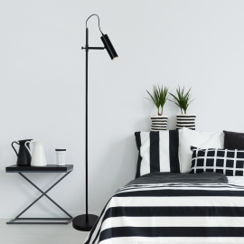 Lampa podłogowa TENSO F18014-GU10-BK