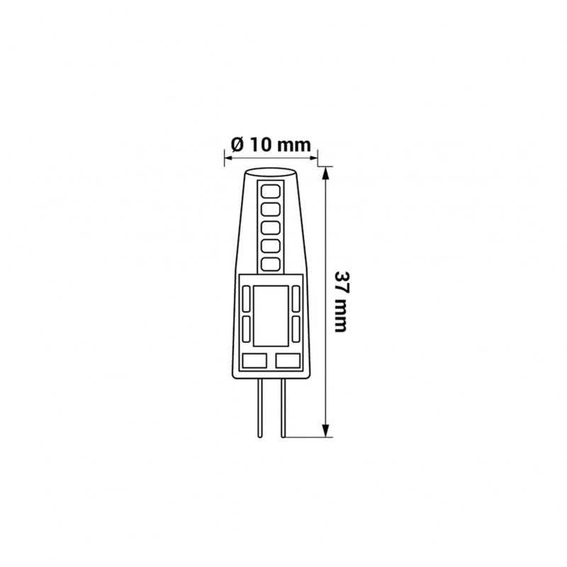 Żarówka ORO-COMET-G4-1,8W-CW, 6500K