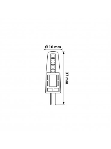 Żarówka ORO-COMET-G4-1,8W-CW, 6500K
