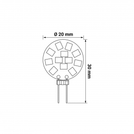 Żarówka ORO-G4-1,5W-CW, 6500K