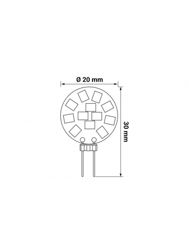 Żarówka ORO-G4-1,5W-CW, 6500K
