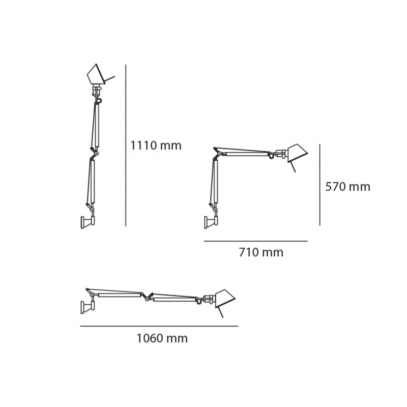 Kinkiet TOLOMEO MINI Srebrny