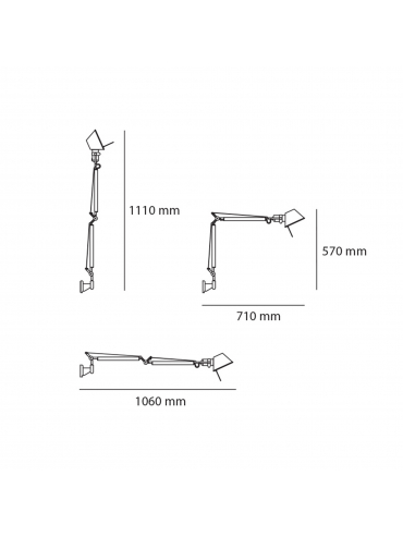 Kinkiet TOLOMEO MINI Srebrny