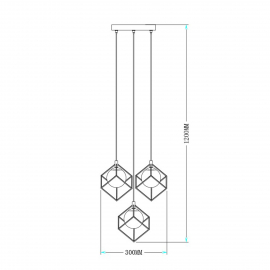 Lampa wisząca SORANO RLD92179-3