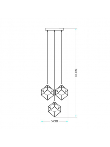 Lampa wisząca SORANO RLD92179-3
