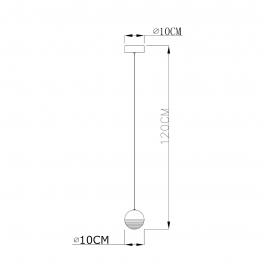 Lampa wisząca DORIS MD1703-1
