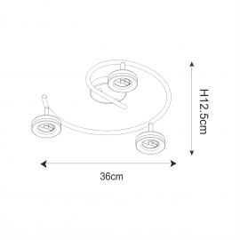 Lampa sufitowa DRISO LED16032A-3SP