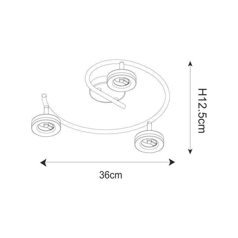 Lampa sufitowa DRISO LED16032A-3SP