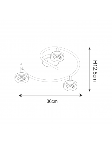 Lampa sufitowa DRISO LED16032A-3SP