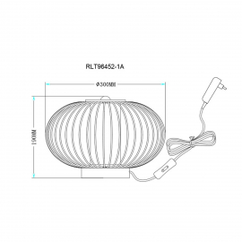 Lampa stołowa SLEEK RLT96452-1