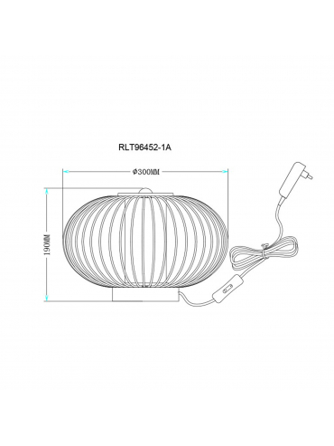 Lampa stołowa SLEEK RLT96452-1