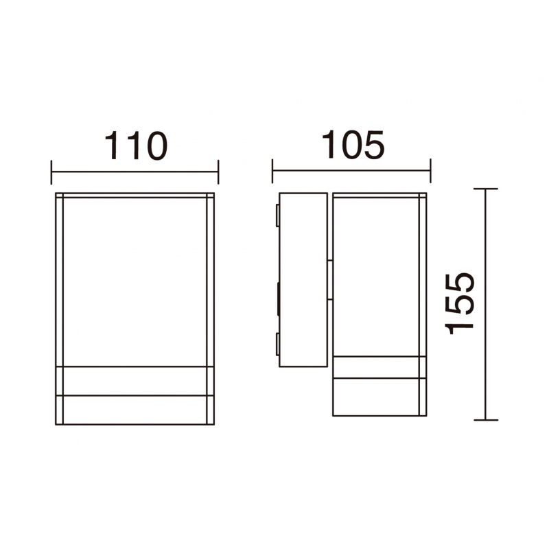 Lampa elewacyjna ANIBAL 013B-G21X1A-03