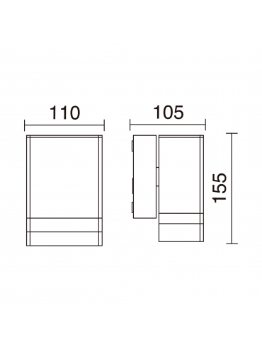 Lampa elewacyjna ANIBAL 013B-G21X1A-03