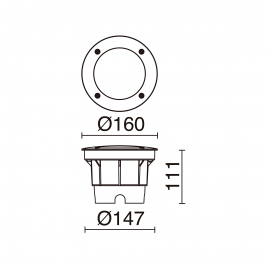Oprawa najazdowa BELGRADO 372A-G31X1A-02