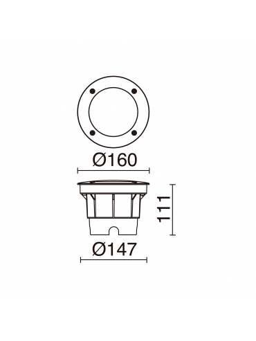 Oprawa najazdowa BELGRADO 372A-G31X1A-02