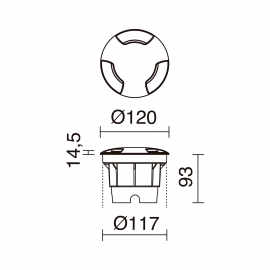 Oprawa najazdowa BELGRADO 373C-G31X1A-02