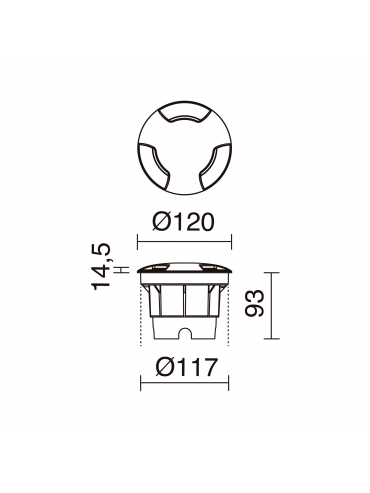 Oprawa najazdowa BELGRADO 373C-G31X1A-02