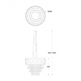 Lampa wisząca QUASAR P0506-06A-F4E3